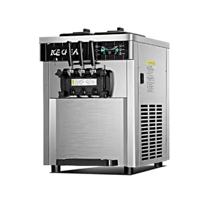 Ticari yumuşak dondurma yapma makinesi makinesi fiyatları için dükkan/İtalyan dondurma makinesi/üç tatlar yumuşak hizmet makinesi için buz cre