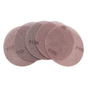 Ampelas jaring 5 inci, mata Gerinda jaring abrasif, kait dan <span class=keywords><strong>Loop</strong></span>, ampelas jaring antimemblokir untuk lantai furnitur kayu mobil - Product Image 6