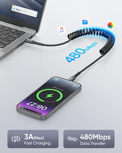 Cable USB Retráctil de Carga Rápida Tipo-C SUNGUY, Ecológico, Longitud Personalizada para Teléfono Móvil, Banco de Energía y Uso en Automóvil - Product Image 6