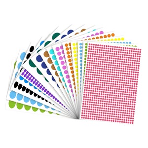 Etiquetas Adhesivas Personalizadas con Puntos de Colores, Impresión Autoadhesiva, Etiquetas para Escribir a Mano que se Pueden Pegar con Etiquetas en Blanco - Product Image 1