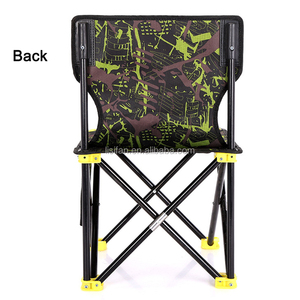 Chaise d'extérieur pliable de Camping avec cadre en acier, Support arrière, <span class=keywords><strong>Quad</strong></span>, Portable, pour plein air - Product Image 3