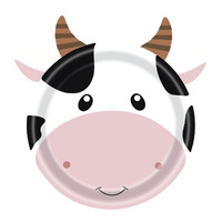 Offre Spéciale Assiettes en Carton Jetables Animaux de la Ferme Adorables Vaisselle de Fête Dessin Animé pour Anniversaire Enfants et Baby Shower