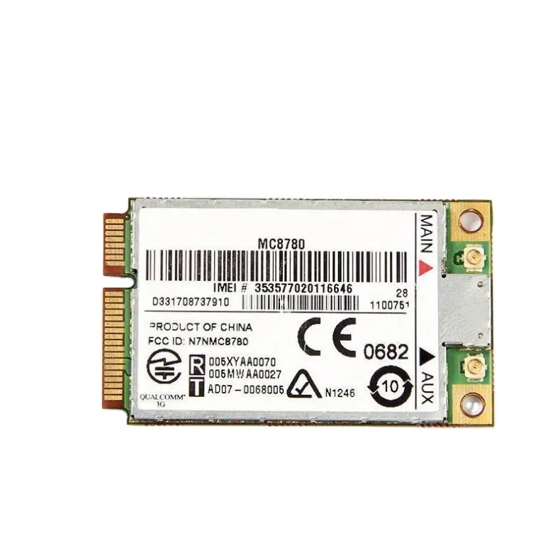 Unlocked Sierra MC8780 Wireless 3G WWAN 7.2Mbps HSUPA HSDPA UMTS GPRS GPS EDGE Module Mini PCI-E Card For Dell Acer Asus