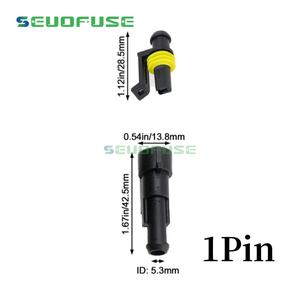 1 Set 1 Pin Super Seal AMP Connecteur Électrique Automobile Étanche Lampe Xénon Mâle et Femelle Plug pour <span class=keywords><strong>Voiture</strong></span> - Product Image 3