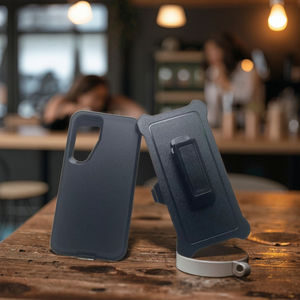 Étui de défense multicouche 3 en 1 pour IPhones 15 Pro Max Defence <span class=keywords><strong>Triple</strong></span> Combo Case avec étui à clip intégré - Product Image 1