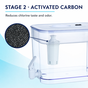 <span class=keywords><strong>Carafe</strong></span> <span class=keywords><strong>filtrante</strong></span> alcaline en plastique 9L – Sans <span class=keywords><strong>plomb</strong></span> ni mercure – Goût pur – Pichet purificateur d'eau domestique manuel - Product Image 1