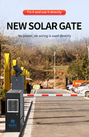 Barrière de stationnement solaire anti-collision, sans balais, double sens, à haut rendement énergétique pour les communautés résidentielles