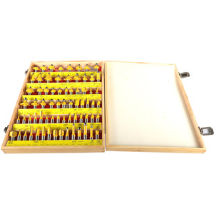 Milling Cutter Set 1/2 Inch Yellow Wooden Box Tungsten Carbide For Woodworking Engraving Machine - Product Image 3