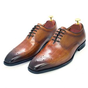 Luxury Genuine Leather Italian slip on Oxford <b>Shoes</b> Men - Product Image 3