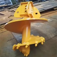 Tarière de forage M'One à spirale simple haute efficacité avec godet de forage, garantie 1 an pour les fondations de plateformes de forage rotatives
