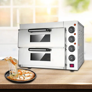 <span class=keywords><strong>Forno</strong></span> <span class=keywords><strong>Pizza</strong></span> <span class=keywords><strong>Elettrico</strong></span> da Banco a 2 Piani con <span class=keywords><strong>Pietra</strong></span> Refrattaria per Cucine Professionali - Product Image 4