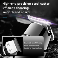 Machines de barbier à LED Mini tondeuse à cheveux Km-1113 USB Tondeuses à cheveux tout-en-un à faible bruit pour hommes