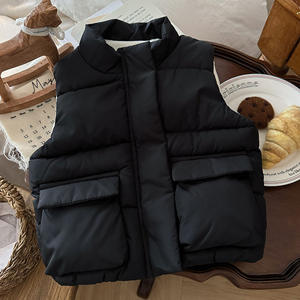 Automne hiver enfants gilet pour garçons et filles couleur unie laine d'agneau coton vêtements d'extérieur en Style coréen gilet - Product Image 2