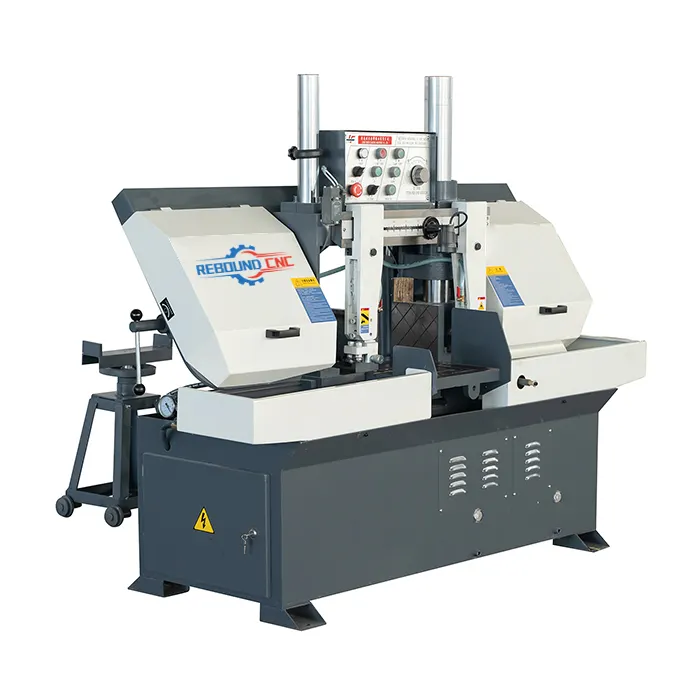 Automatic mitre metal band saw with hydraulic clamping high precision and high rigidity
