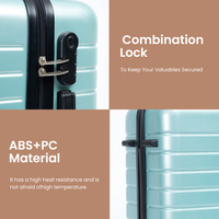 Direktverkauf ab Werk Leichtgewichtige Moderne Carry-On Spinner-Koffer Trolley-Reisetasche ABS+PC Wasserdichtes Langlebiges Gepäck 360°