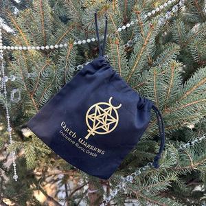 Custom logo Printed Multi-Functional <b>Black</b> Cotton Drawstring Pouch with Double <b>String</b> - Product Image 6