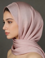 1007 Foulard en tissu polyester respirant à séchage rapide, motif floral, personnalisé, prêt à expédier, pour femmes musulmanes