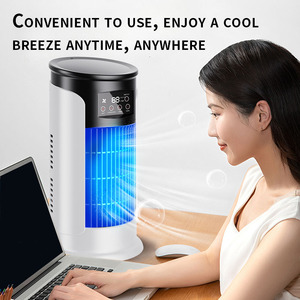 Suitable Y099 Spray Fan Bladeless Cold Air <b>Blower</b> Desktop Humidification Timed Fan for Home Dormitory Office - Product Image 2