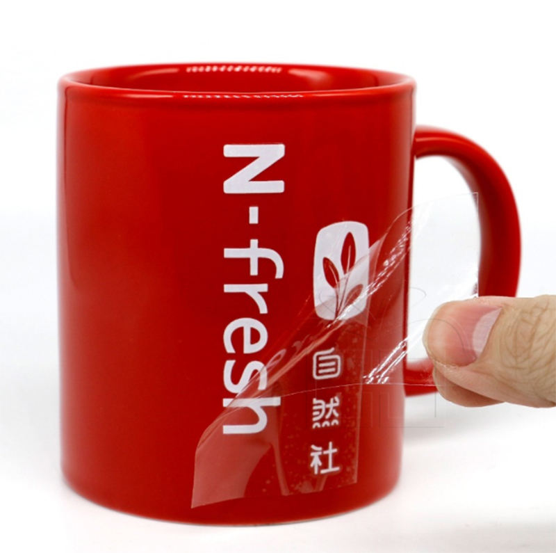 ตัวอย่างสี E ของฉลากถ่ายโอน DTF