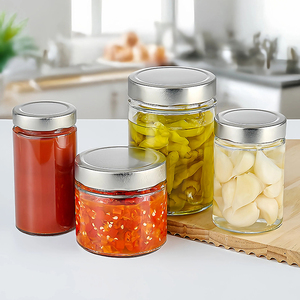Ready Stock Round Straight Airtight Storage Container Glass <strong>Jar</strong> with Tinplate Lid <strong>for</strong> Canning Food <strong>Jam</strong> Honey Pickle Sauce Chili - Product Image 3