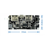 Module de batterie externe, alimentation mobile, boost DIY18650, batterie lithium, affichage numérique, double sortie USB, carte de charge, carte mère