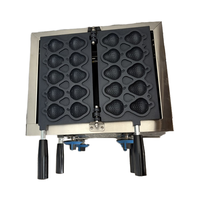 Machine commerciale de gaufrier à la fraise gaufrier en forme de fruit double face revêtement antiadhésif 1600W pour les machines à collation