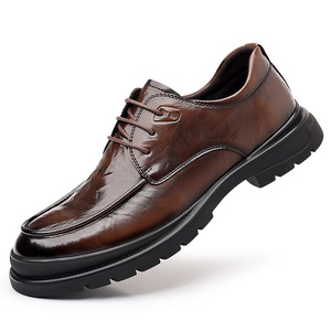 Chaussures en cuir décontractées et habillées pour hommes, style britannique, confortables, haut de gamme, pour mariages et cérémonies - Product Image 5