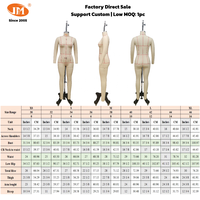 Maniquí de Costura Profesional JUNMEI, Talla Europea 42, Cuerpo Completo, Fabricado en Fibra de Vidrio Resistente para Diseñadores y Sastres
