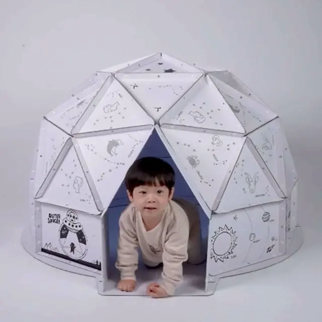 Nhà Sản Xuất Bảng Nghệ Thuật Hàn Quốc Công Ty Nổi Tiếng DSP Made Kids Dome Play House Phong Cách Cắm Trại Dễ Dàng Tự Làm Vui Vẻ Cho Trẻ Em