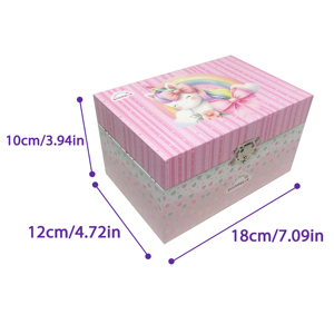 Boîte à musique à manivelle Yiyu moderne et personnalisée avec miroir, en papier écologique, pour cadeaux <span class=keywords><strong>de</strong></span> Noël pour bébés - Product Image 3