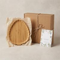 Plateau en bois personnalisable en forme de pomme de pin, durable, écologique, style Japandi, en bois massif irrégulier pour décorer les collations et les desserts