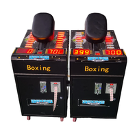 Machine d'arcade de boxe à monnayeur personnalisée, testeur de force de frappe, multilingue, prise universelle, clignotante