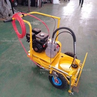 Máquina de Marcado por Fusión en Caliente HangKangCM 1450, Velocidad 10km/h, para Pistas de Juego, Carreteras, Estacionamientos, Ancho de Pavimentación 150mm, 5