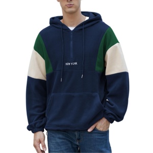 <b>Men's</b> Heavy Hoodie Sherpa Fleece Lined <b>Pullover</b> Thick Winter Hooded Sweatshirt <b>Men's</b> Colorblock Sweatshirt Hooded Sweatshirt - Product Image 6