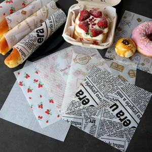 <span class=keywords><strong>Bac</strong></span> à papier sandwich de qualité alimentaire imprimé sur mesure résistant à l'huile de pain Hamburger poulet frit enrobé de résine pour le lait personnalisé - Product Image 3