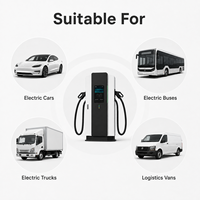 Chargeur rapide DC 30-480 kW OCPP 1.6J à double connecteur pour véhicules électriques, station de recharge CCS2 CCS1 GBT pour parking commercial