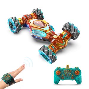 <span class=keywords><strong>Coche</strong></span> de Acrobacias RC 4WD a Escala 1/10, Modelo 1611, Control por Gestos con Reloj, Vehículo Giratorio, 2.4Ghz, Juguete, el Mejor Regalo de Navidad - Product Image 3