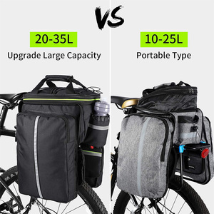 Sac de selle de grande capacité WEST BIKING, sacoche imperméable pour vélo, sac de voyage pour vélo, porte-bagages pour VTT, sacoche de vélo - Product Image 2