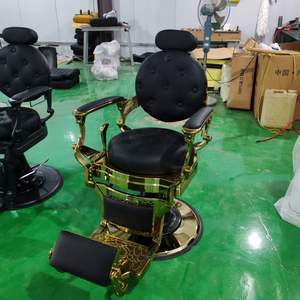 Sillón de Barbería Profesional 2026, Sillón de Barbería Retro Portátil Reclinable Totalmente Negro para Hombre, Sillón de Barbería Premium - Product Image 6