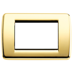 Plaque de porte Rondo 3M en or poli 12,5x8,5 cm Vimar - Product Image 1