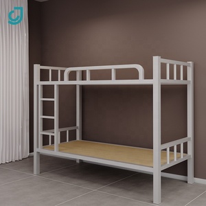 Высококачественная двухэтажная современная металлическая двухъярусная кровать-чердак двухэтажная Железная конструкция для студенческого школьного общежития или современного дома - Product Image 2