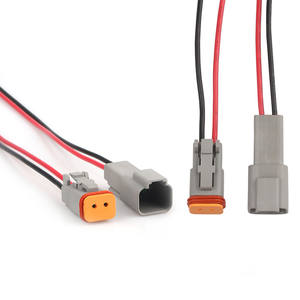 Conector Automotriz Deutsch Macho y Hembra de 2 <span class=keywords><strong>3</strong></span> 4 5 6 8 12 Pines, Serie DT, Impermeable, DT06-8S-E008 DT04-8P-E008 para Electrónica - Product Image 1