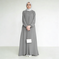 Abaya musulmane pour femmes, grande taille, été, printemps, automne, mariage, ODM, antistatique, respirante, légère, infroissable, faite à la main, en polyester