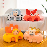 Sofá de felpa hecho a medida con cerdo para bebé, juguete de peluche colorido, soporte para asiento de aprendizaje, silla de bebé, sofá para sentarse