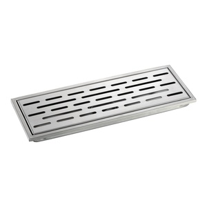 Hiện đại sang trọng chống mùi phòng tắm thép không gỉ cống sàn hình chữ nhật tuyến vòi hoa sen xả - Product Image 2