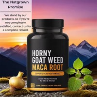 Kapsul Ekstrak Tanaman Horny Goat Weed Suplemen Pria dengan Akar Maca Hitam untuk Mendukung Stamina dan Energi