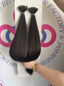 ผมต่อแบบเวฟท์แท้จาก Genius Weft ขายส่ง แบบ Double Drawn สามารถตัดได้ ไม่มีรอยต่อ ไม่รับคืนสินค้า สีบาลายาจแบบ Piano  รับทำโลโก้ตามสั่ง - Product Image 1