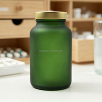 Vente en gros de flacons en verre à large ouverture transparents bleus, ambrés et verts de 200 ml et 250 ml, flacons à pilules vides