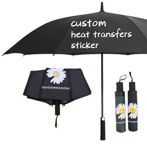 Autocollant de Transfert de Chaleur Personnalisé pour Parapluie, Autocollants en Tissu à Repasser, Peinture <span class=keywords><strong>Patchwork</strong></span>, DIY - Product Image 1