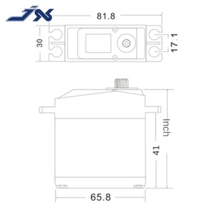 B130 ดิจิตอลบรัชเลส 130KG ประสิทธิภาพสูงสำหรับรถ RC หุ่นยนต์โดรน แรงบิด 180 องศา อะไหล่ RC โลหะเต็มรูปแบบ - Product Image 6